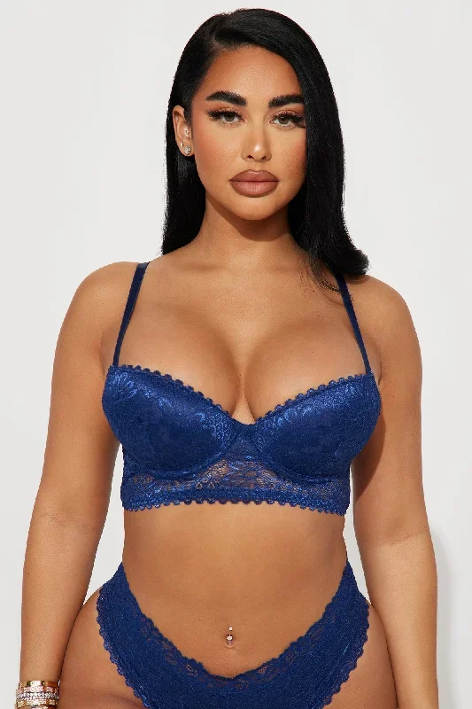 All About You Lace Bra - Blue