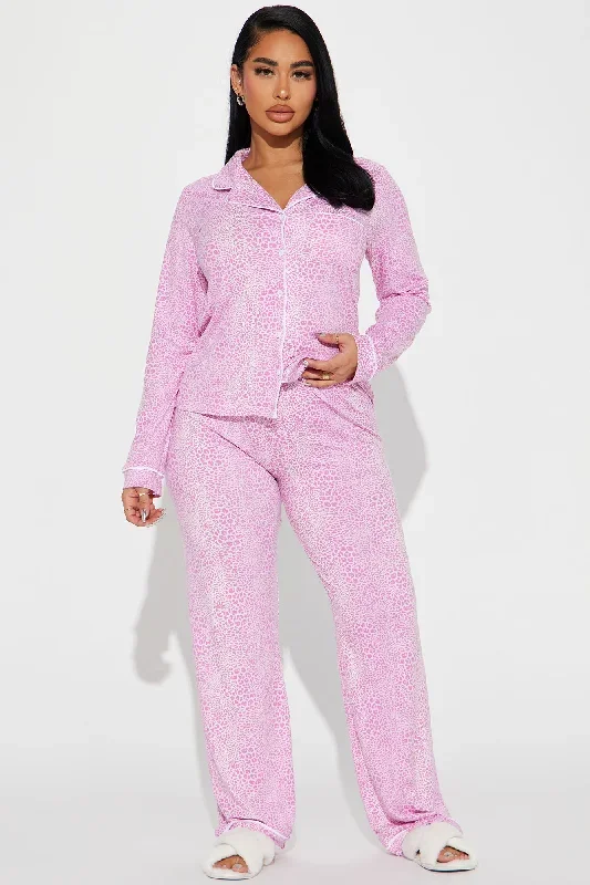 Always Fierce PJ Pant Set - Pink/combo