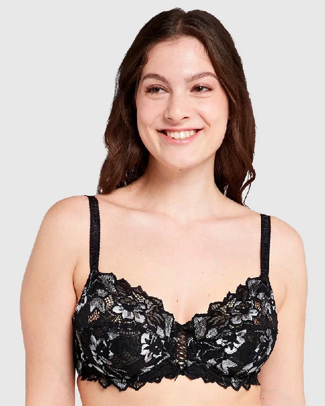 Arum Gala Wired Full Cup Lace Bra Sans Complexe