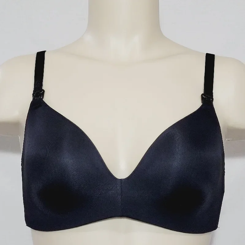 Auden Women's Nursing Wirefree Bra 34C Black NWT