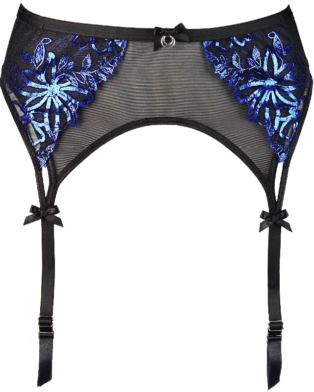 axami-10222-brillance-embroidery-garter-belt-blue-shimmer