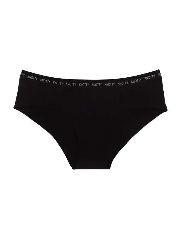 Basic Black Domino Briefs