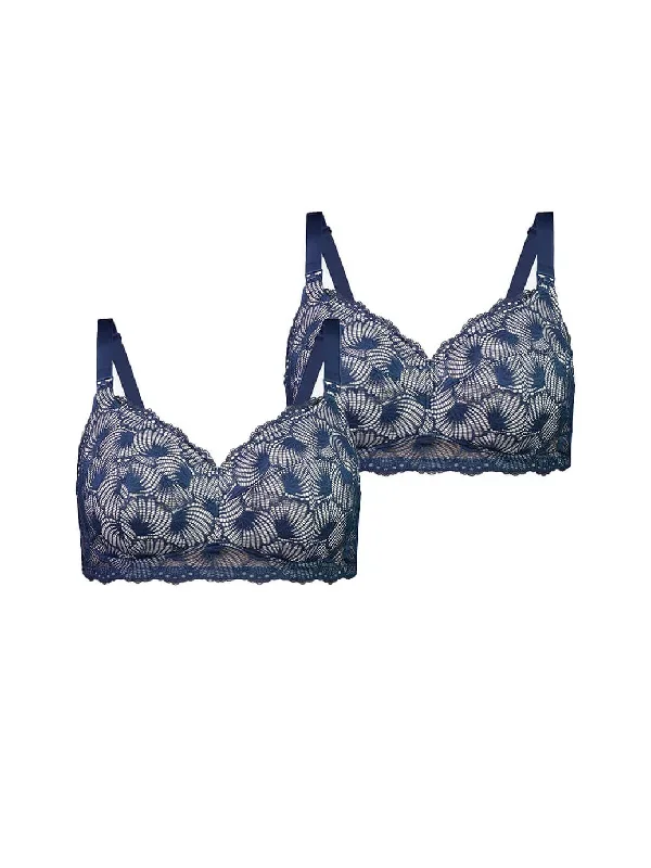 Maternity Bras (Leakproof) - 2 Pack -Twilight Blue