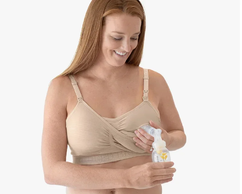 Sublime HandsFree Busty Pumping & Nursing Bra Beige