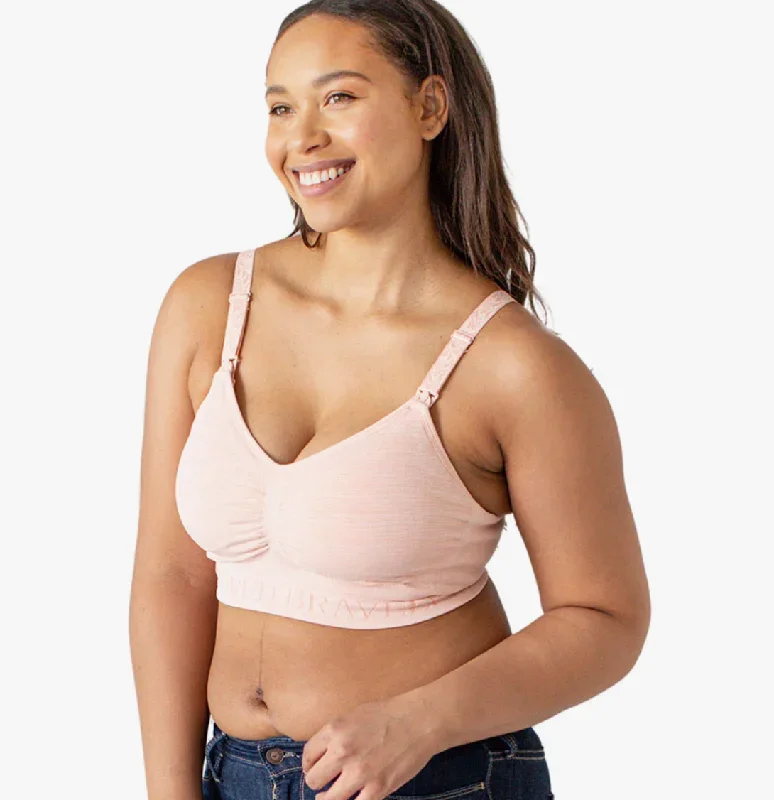 Sublime HandsFree Busty Pumping & Nursing Bra Pink Heather