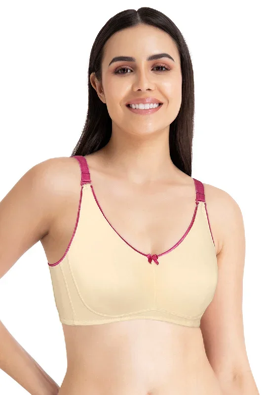 Comfort Concealer Non-padded & Non-wired Bra - Almond & Boysenberry