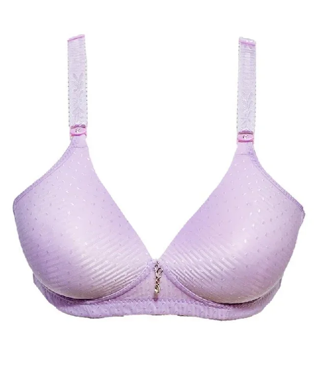 Comfortable Bra 226 Purple- Single Padded Non Wired - Ouyasi