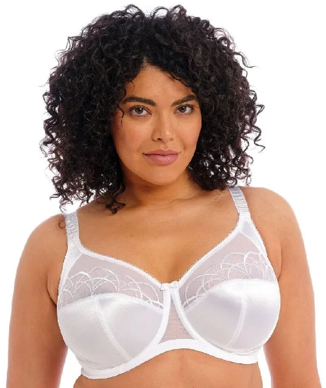 Elomi Cate Underwired Full Cup Banded Bra - White