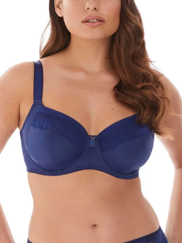 Illusion Full Cup Side Support Bra - Navy