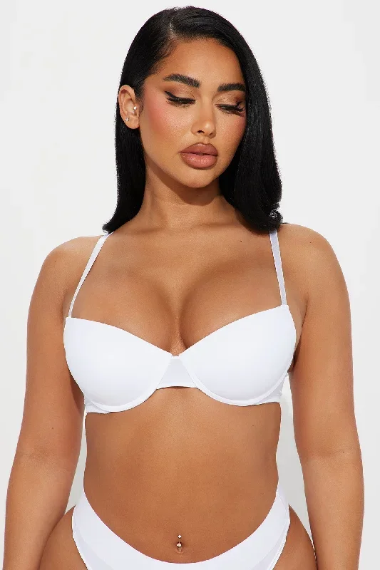 Flaunt It Extreme Push Up Bra - White