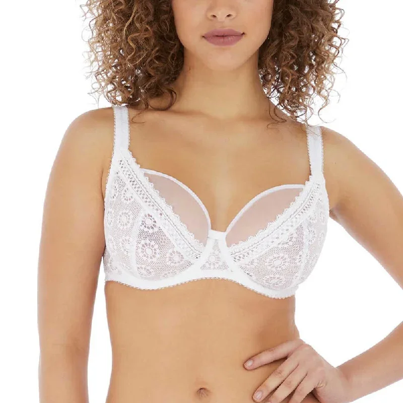 Freya Love Note White Plunge Lace Bra 5211