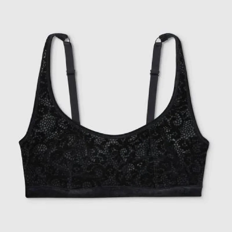 gilligan-omalley-mesh-unlined-wired-bralette-bra-large-black