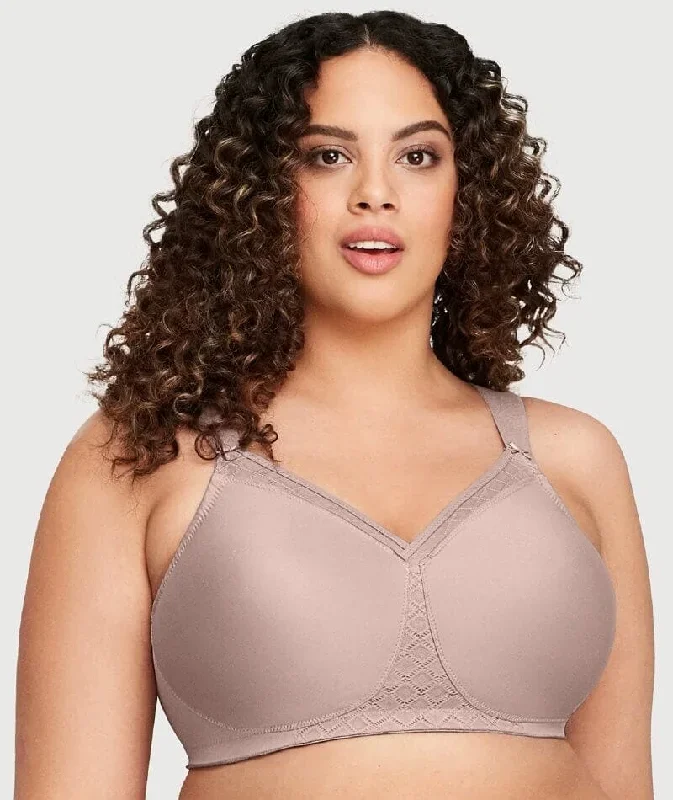 Glamorise Magiclift Seamless Support Wire-Free T-Shirt Bra - Taupe