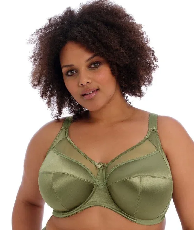 Goddess Keira Underwired Banded Bra - Olive