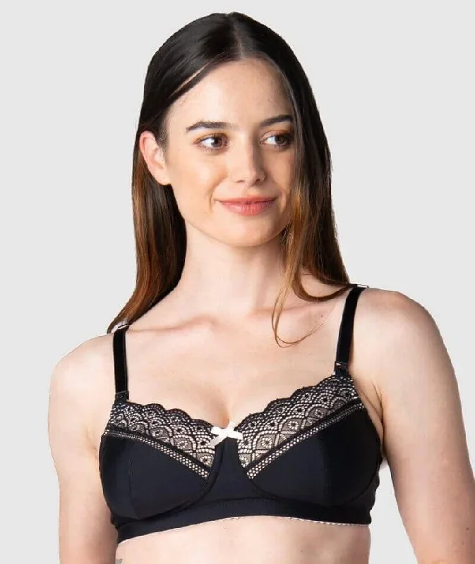 Hotmilk Show Off Nursing & Maternity Wire-Free Bra - Black