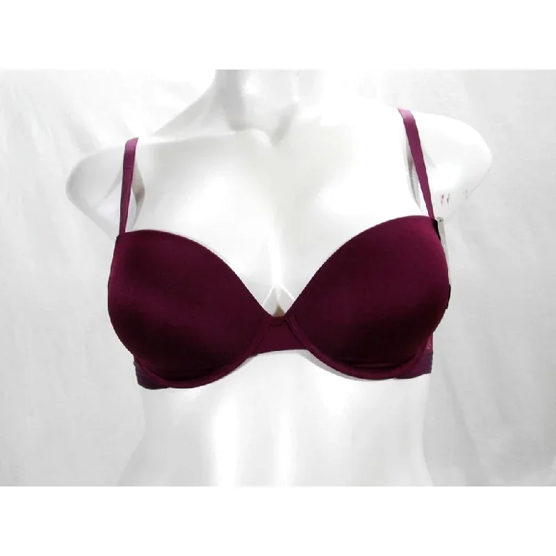 Maidenform SE1101 1101 Self Expressions Essential Push Up Underwire Bra 36D Burgundy