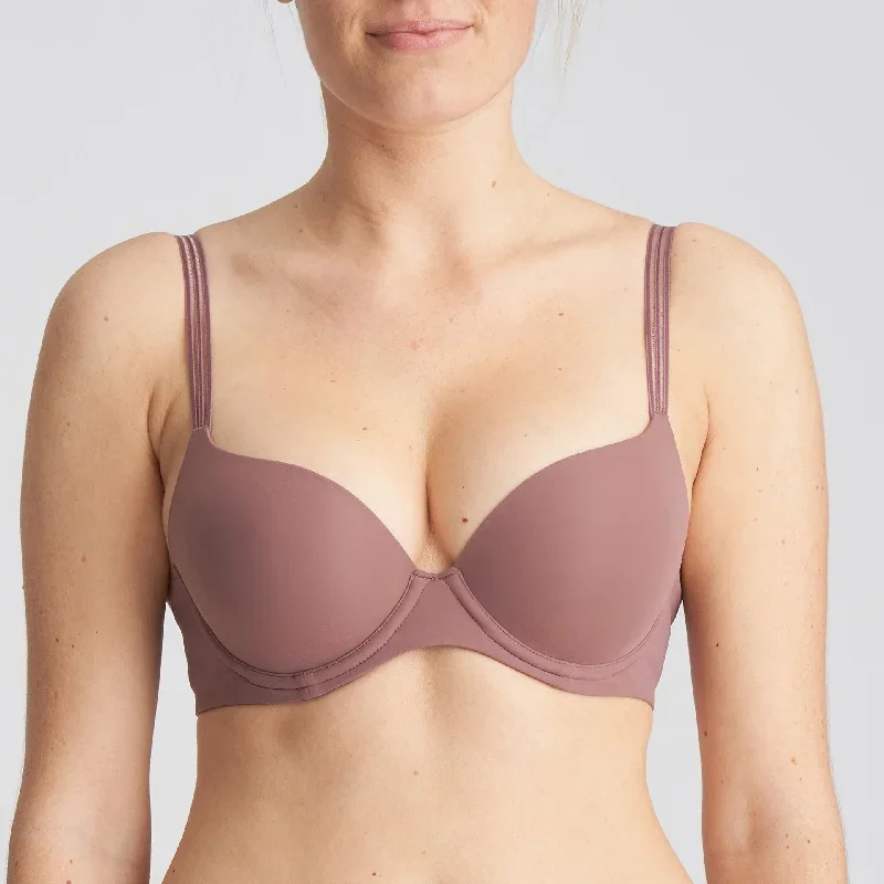 Marie Jo L’Aventure Louie Satin Taupe Push Up T Shirt Bra 0122097