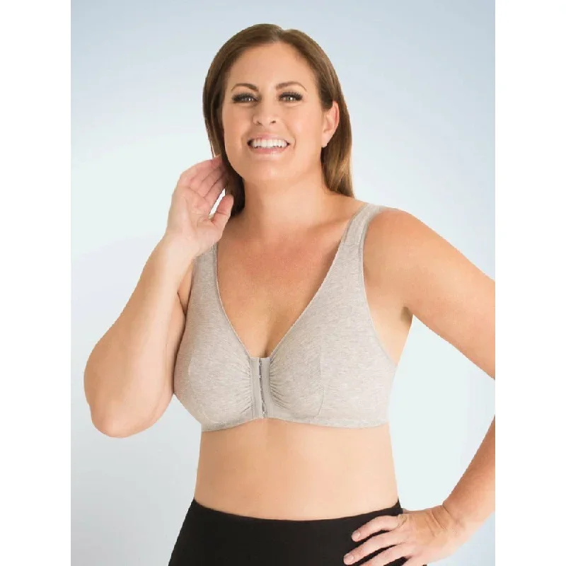 Meryl Front Closure Cotton Plus Size Lounge & Sleep Bra