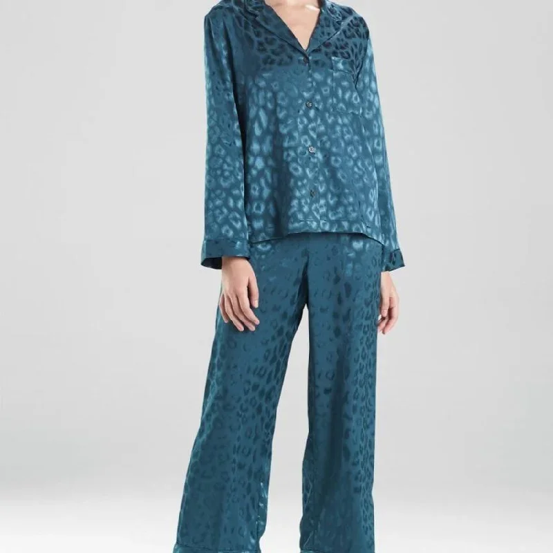 Natori Decadence Notch PJ Set in Ocean Teal H76058