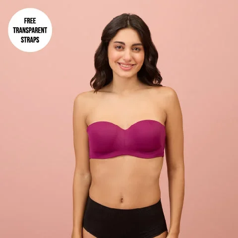 NYKD by Nykaa The Ultimate Strapless Bra - Wine NYB027