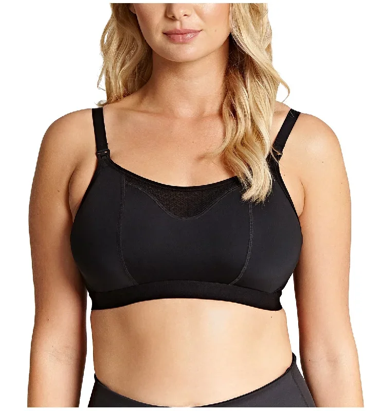 Panache Katherine Non-Wire Molded Crop Nursing Bra (10391)- Black