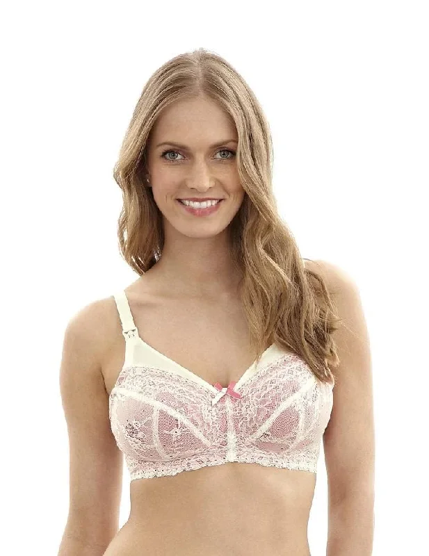 Panache Sophie 5821 Ivory/Pink Nursing Bra