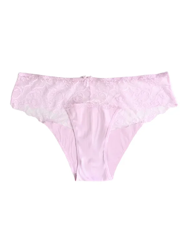 Pink Petal Cotton Lace Cheeky