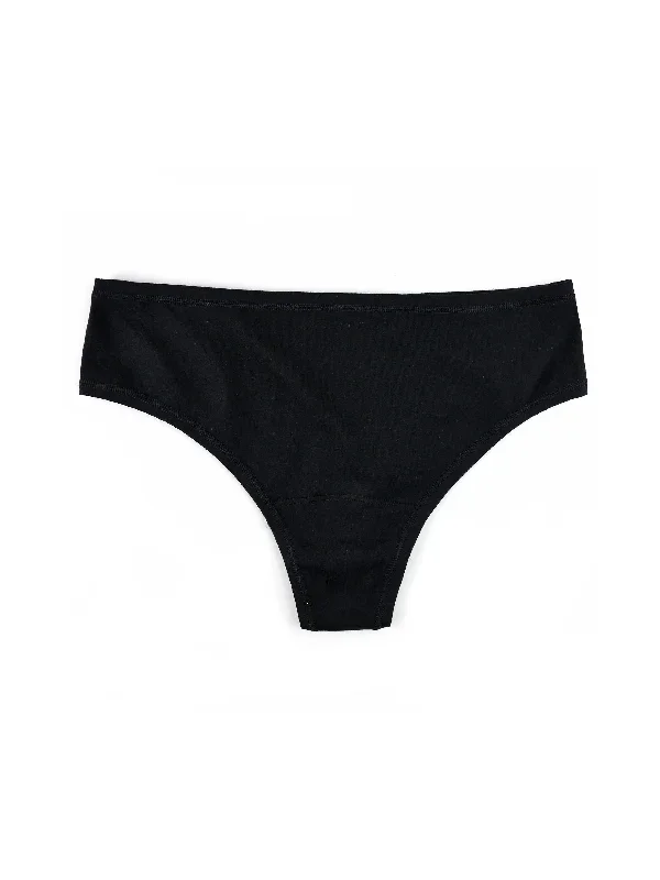 PlayStretch Natural Rise Thong Black