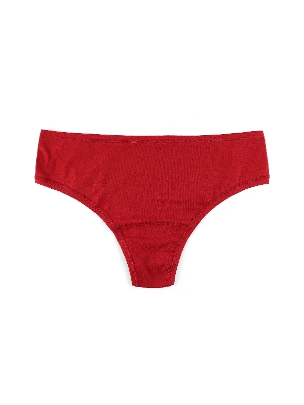 PlayStretch Natural Rise Thong Cayenne Red