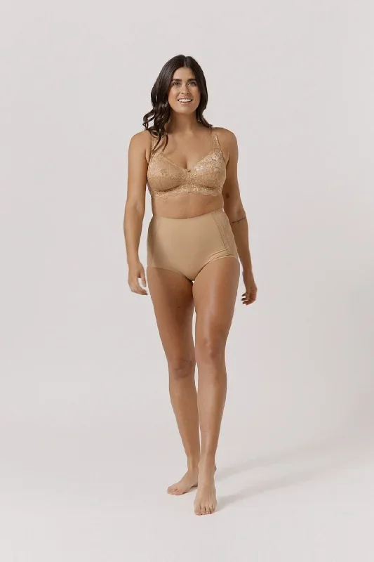 Ruby Lace Underwire-Free Bra - Honey