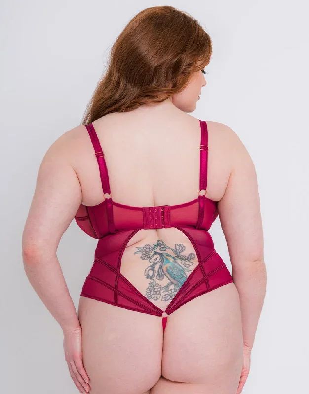 scantilly-senses-plunge-bodysuit-cherry