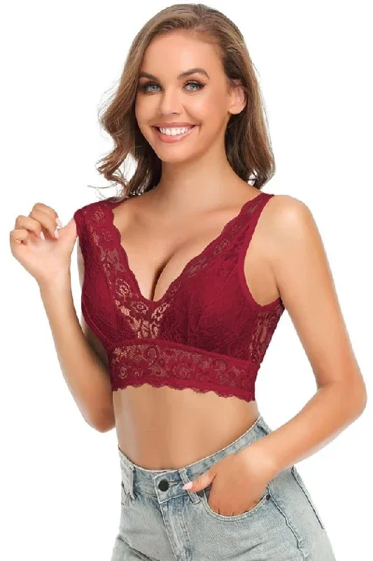 shekini-lace-floral-bra-deep-v-bralette-wire-free-bustier