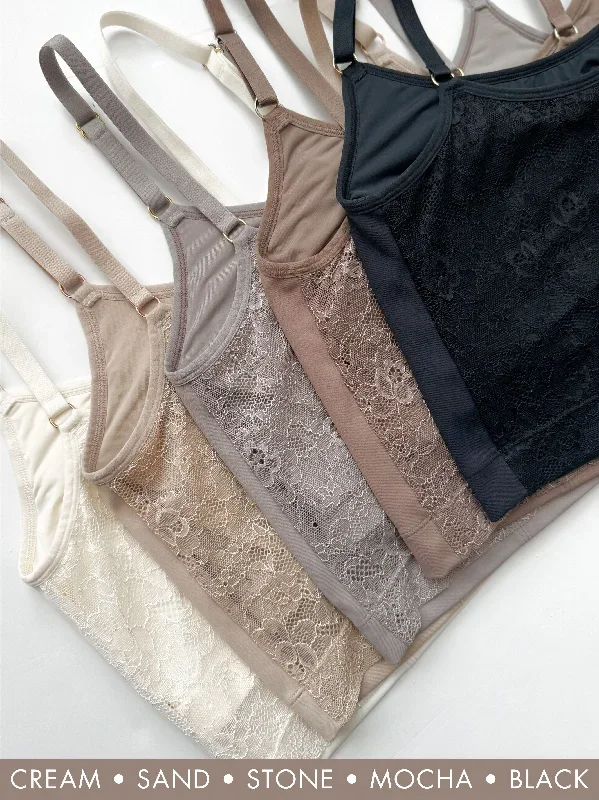 Signature Neutral Amelia Crop Cami Bundle 5-pack