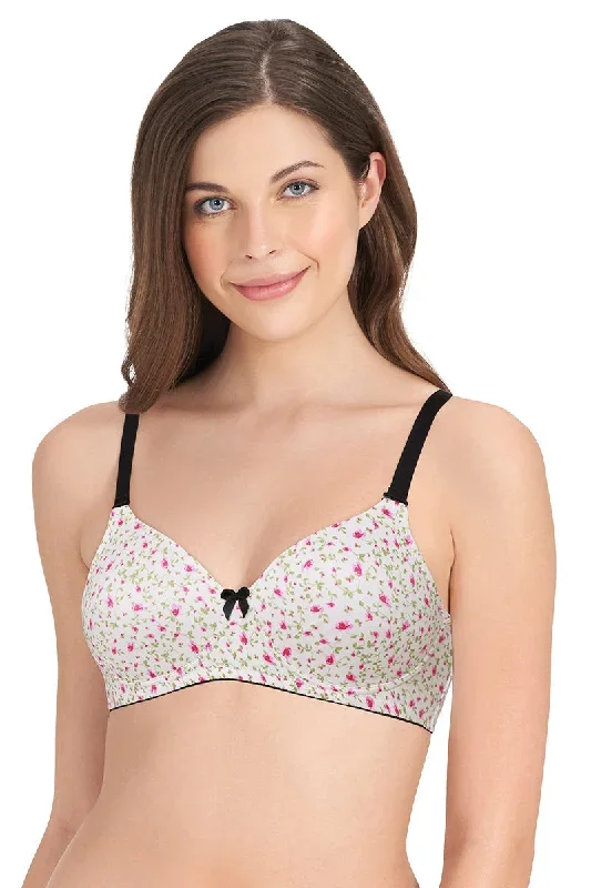 Smooth Dreams Padded Non-wired T-shirt Bra - Camelia Rose Pr