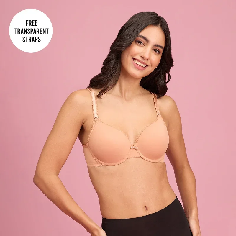 The Sweetheart Neckline Wired Bra- CLAY NYB291