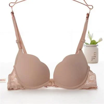 three-quarters3-4-cup-underwear-gather-sexy-push-up-bra-silicone