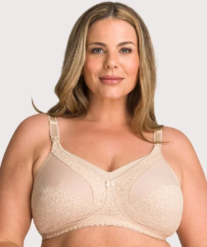 Triumph Lace Maternity Wire-Free Bra - Nude