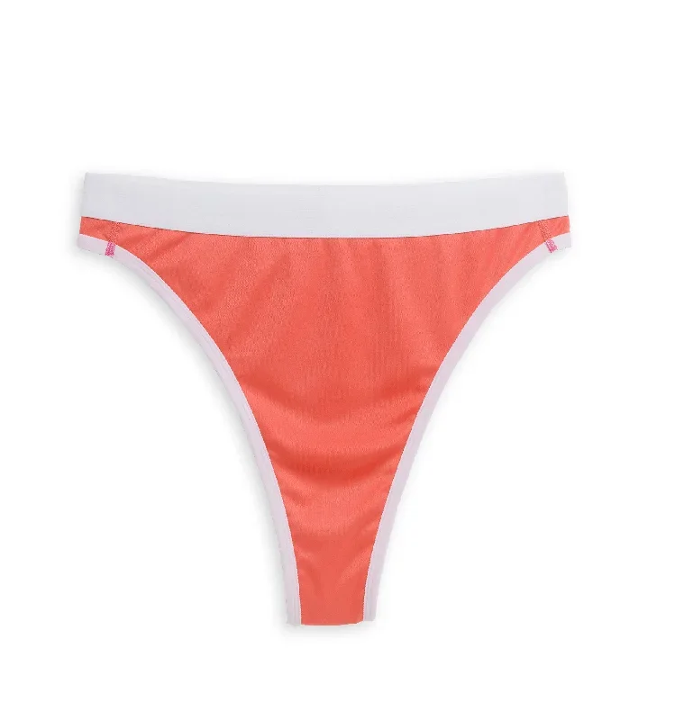 Tucking High Leg Thong LC - Sugar Coral