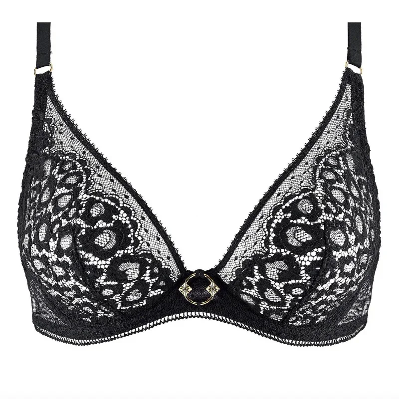 Aubade Illusion Fauve UW Triangle Bra in Black 1AF12