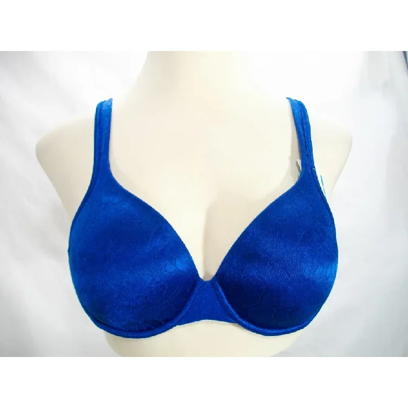 Vanity Fair 75296 Illumination Jacquard Demi Contour Underwire Bra 36C Blue