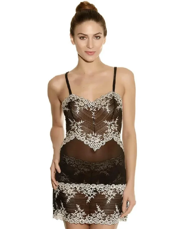 Wacoal Embrace Lace DD-E Cup Chemise Dress - Black