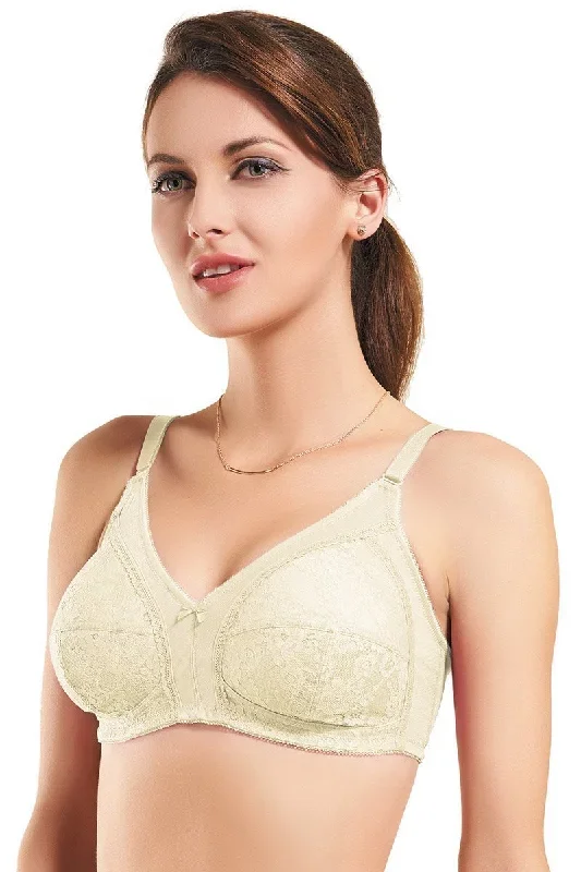 Lace Magic Non Padded Non Wired Bra - White Smoke