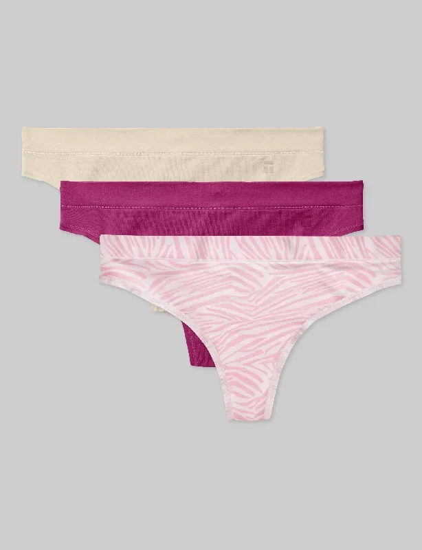 Women's Cool Cotton Thong (3-Pack)