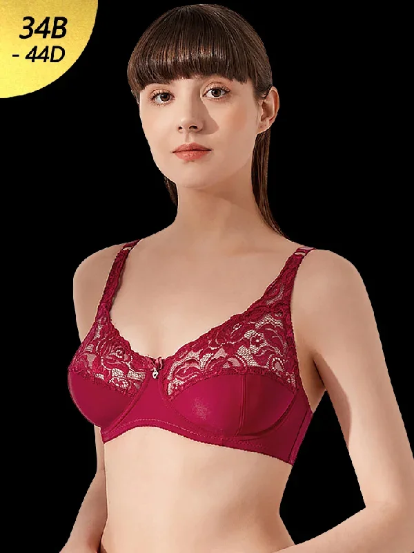 Women's Thin Beautiful Back Push Up Underwire Bra